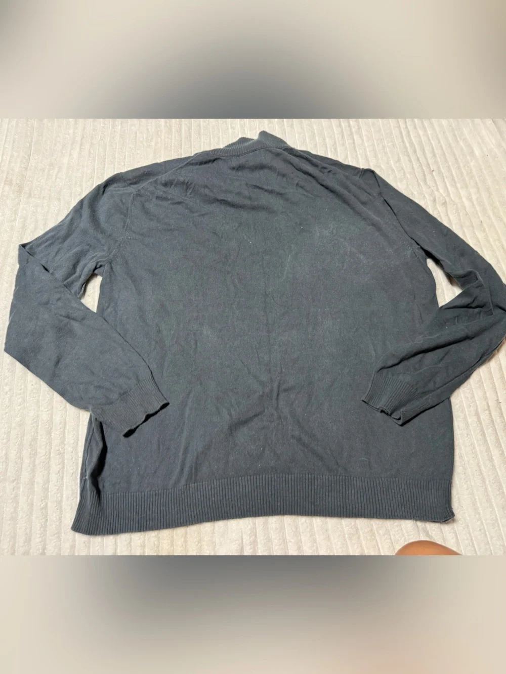 Banana Republic Men’s Dark Navy Button-Front Sweater